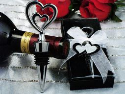"Two Hearts are Better than One" bottle stopper.