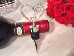 Classic Two hearts become one bottle stopper