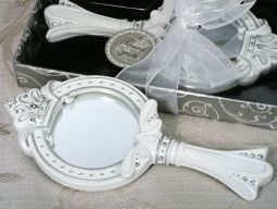 "Queen for a day" Sparkling Tiara hand mirror favor. In stock..