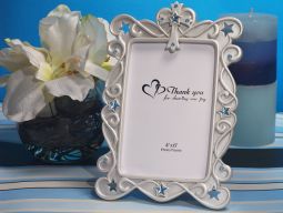Blessed events Cross design photo frame