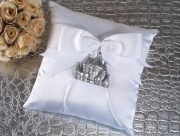 Silver Castle Ring Pillow