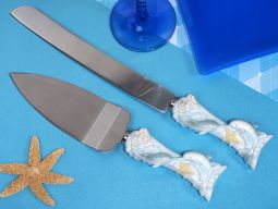Ocean Of Love Cake And Knife Set