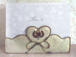 Lucky in love Western theme collection Guest book
