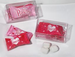 Mint Candy Favors with  Pvc Gift Box Princess Design