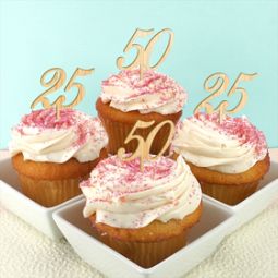 Personalized Wooden Number Cupcake Topper