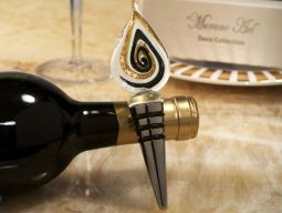Murano art deco collection tear drop design wine stopper