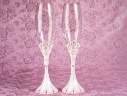 Princess collection toasting glasses set