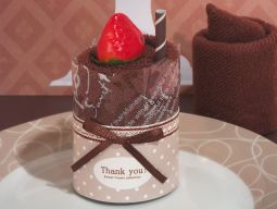 Sweet Treats Collection fancy Chocolate Cupcake towel favor