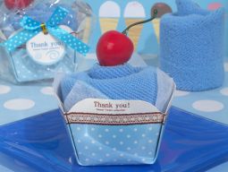 Sweet Treats Collection Blueberry Cupcake Towel Favor