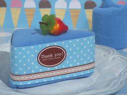 Sweet Treats Collection Blueberry Cheesecake towel favor