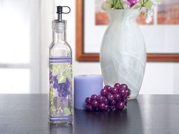 "Europa collection" Medium Oil bottle with grapes design
