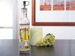 "Europa collection" Medium Oil bottle with white wine design