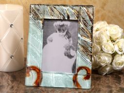 Murano bling silver and amber photo frame OUT OF STOCK
