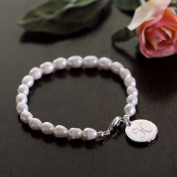 Personalized Simplicity Pearl Bracelet