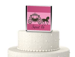 Sweet 16 pink fairytale cake topper