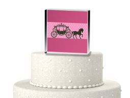 Pink fairytale cake topper