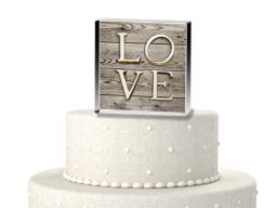 Vintage love cake topper