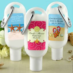 Sunscreen Favors with Carabiner (SPF 30)