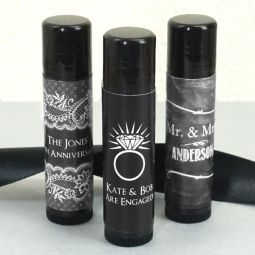 Personalized Lip Balm - Silhouette Collection (Black Tube)