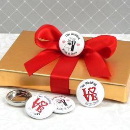 Personalized Wedding Buttons (1")