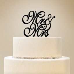 "Mr & Mrs" Cake Topper