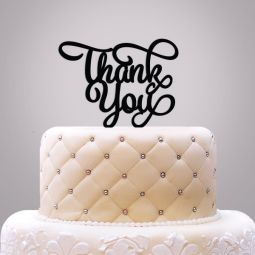 "Thank You" Cake Topper