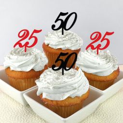 Personalized Number Cupcake Topper