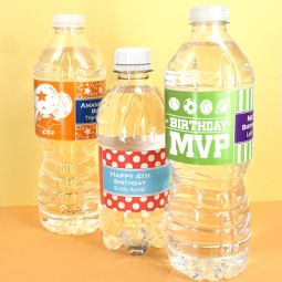 Kids Birthday Water Bottle Labels (Set of 5)