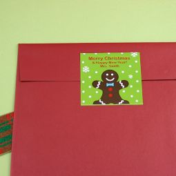 1.9" x 1.9" Square Holiday Label (Set of 20)