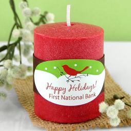 2" x 1" Oval Holiday Label (Set of 30)