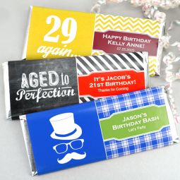 Adult Birthday Hershey's Bar Wrappers