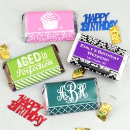 Adult Birthday Hershey's Miniatures Wrappers