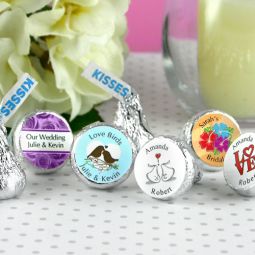 Personalized Colored Foil Hershey's Kisses