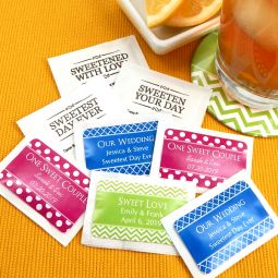 Personalized Sugar Packets - Silhouette Collection (Set of 100)