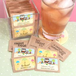 Personalized Baby Shower Natural Raw Sugar Packets (Set of 100)