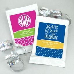 Adult Birthday Coffee Favors (White)