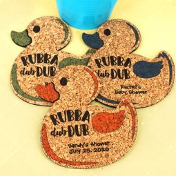Baby Rubber Ducky Cork Coaster