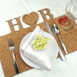 Personalized Initials with Icon Cork Placemats