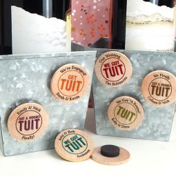 "Got A Round TUIT" Personalized Wooden Magnets (15 Colors Options)