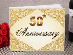 50th Anniversary guest book