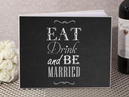Eat, Drink and be married guest book