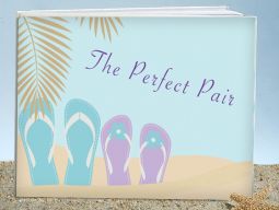 Perfect pair on the beach guest book