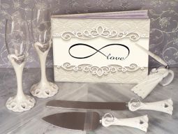 Infinite love wedding accessory set