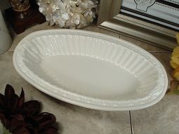 Couture Line Ceramic deep oval bowl