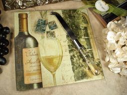 Cheese board with knife Tuscan Wine Design