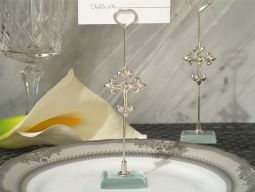 Silver Cross place card holder