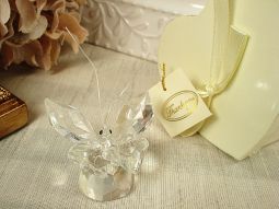 Butterfly - Mini Crystal Butterfly In Satin Lined Heart Box