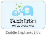 Cuddle Elephants Blue