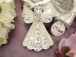 Angel Hanging Ornament White Epoxy