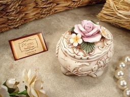 Oval Roses Capo Trinket Box